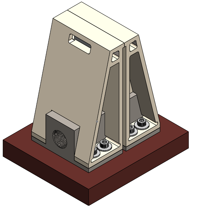 First iteration of the direct mount